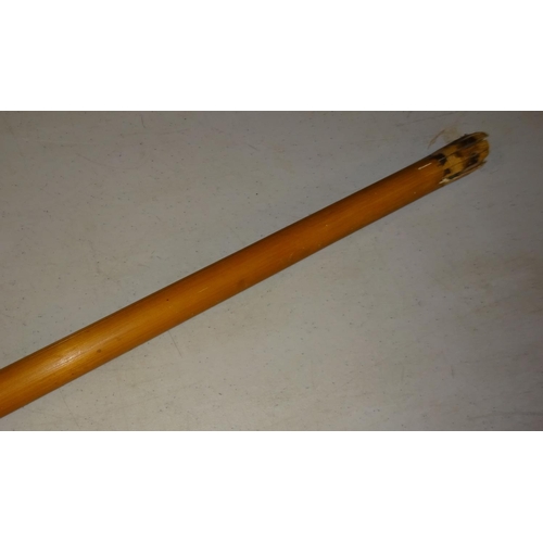 309 - A Dyak blowpipe, together with an ornamental wooden dart quiver. GC £50-60