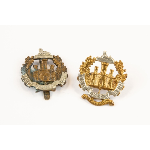 159 - Cap badges of the 4th, 5th, 6th and 7th Bns The Essex Regiment with 