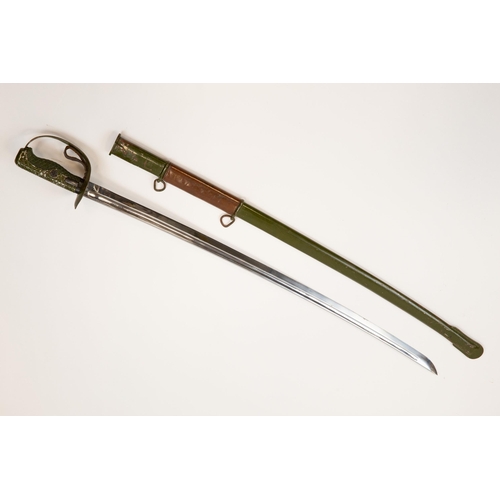 263 - A Japanese style 1886 pattern cavalry trooper's sword, 31