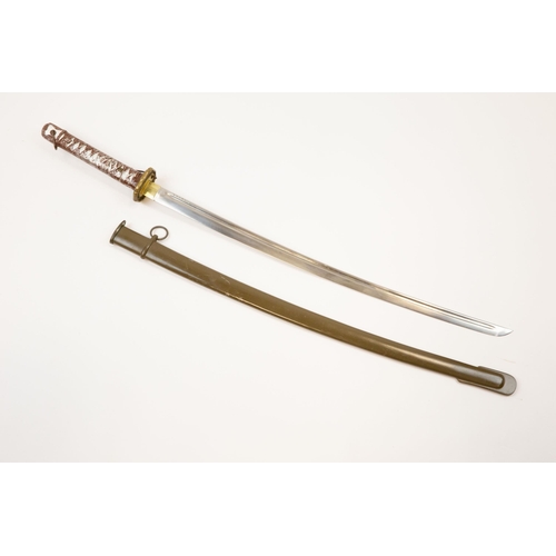 264 - A WWII Japanese NCOs sword, fullered blade 27½