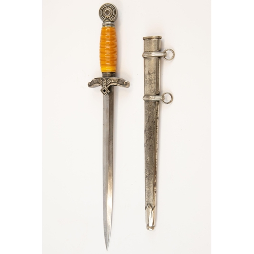 110 - A scarce Third Reich TeNo leader's dagger, the blade etched with TeNo eagle and Original Eickhorn ma... 