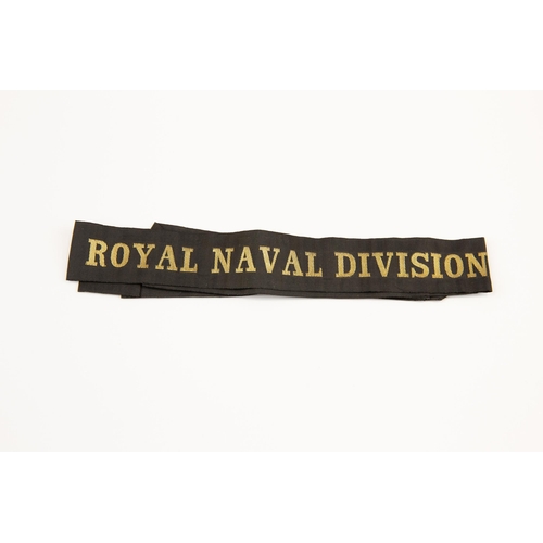 141 - WWI British Royal Naval Division cap tally. £50-80