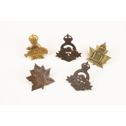 173 - 5 WWI CEF cap badges: Army Dental Corps, 