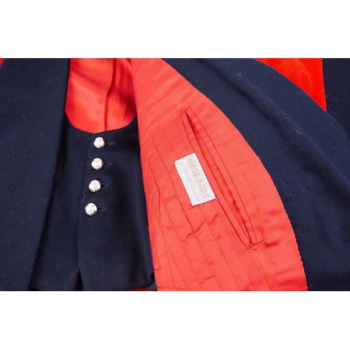 221 - An ERII scarlet mess jacket, trousers, and waistcoat of a Colonel of the General Staff. Near VGC £40... 