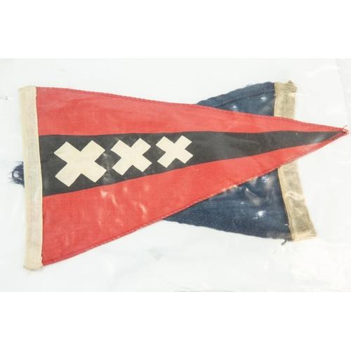 228 - 3 British vehicle pennants: Royal Artillery and similar 2nd Army (mothed) and one other. £50-80