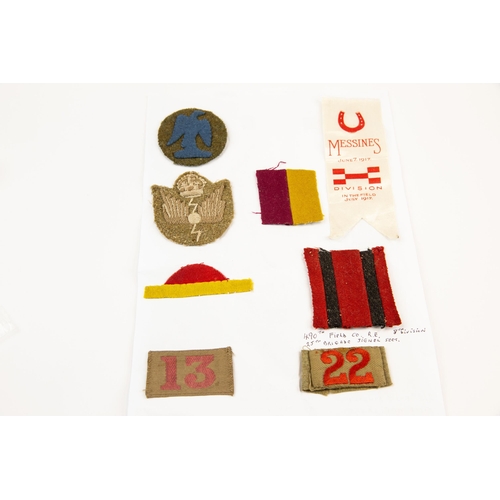 243 - 14 WWI/pre WWII British insignia/formation signs and trade badges. £100-120