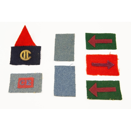 247 - 7 Canadian cloth felt formation signs, one 2nd Division. GC £50-70