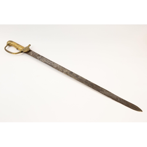 267 - An early 19th century Volunteer sword bayonet for the Baker flintlock rifle, blade 24½