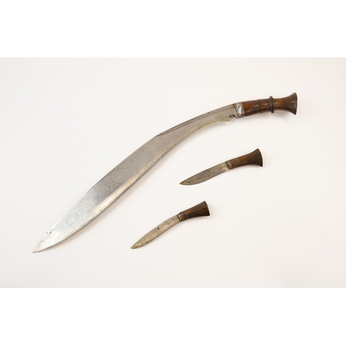 315 - A good old large Kukri, blade 17½