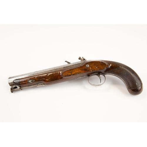 368 - An officer's 10 bore flintlock holster pistol c 1820, 14