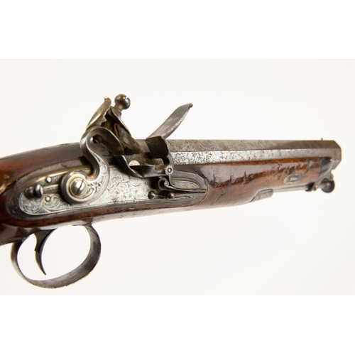 368 - An officer's 10 bore flintlock holster pistol c 1820, 14