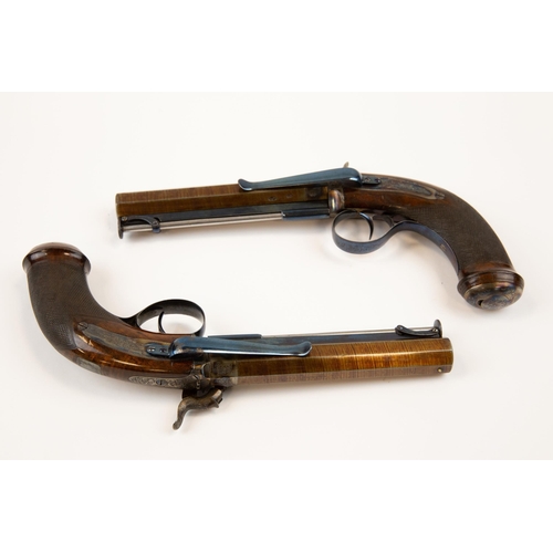 371 - A fine pair of 18 bore percussiion belt pistols by C & H Egg, c 1845, 10½