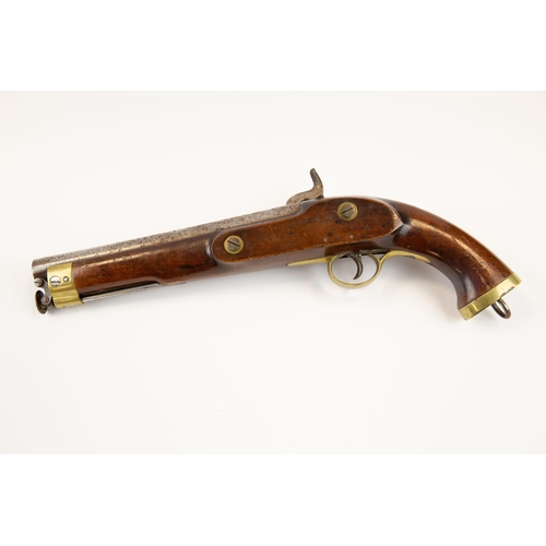 384 - A .65 East India Company percussion holster pistol, the 9