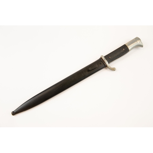 98 - A Third Reich parade bayonet, plated blade 10