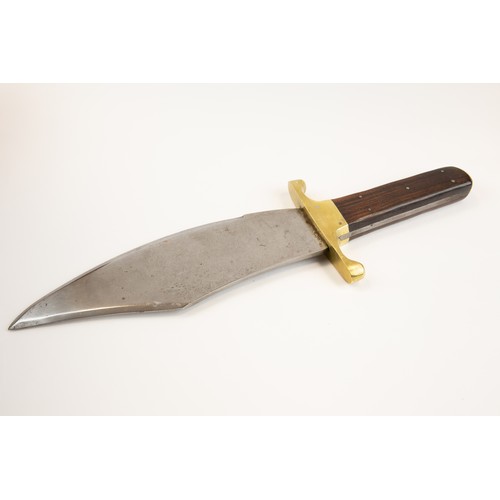 298 - A massive Bowie knife, blade 11