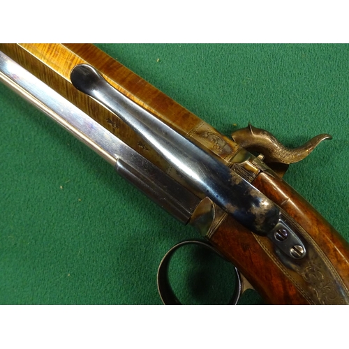 371 - A fine pair of 18 bore percussiion belt pistols by C & H Egg, c 1845, 10½