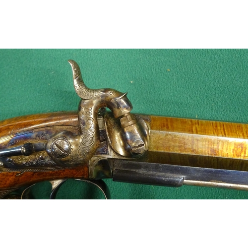 371 - A fine pair of 18 bore percussiion belt pistols by C & H Egg, c 1845, 10½