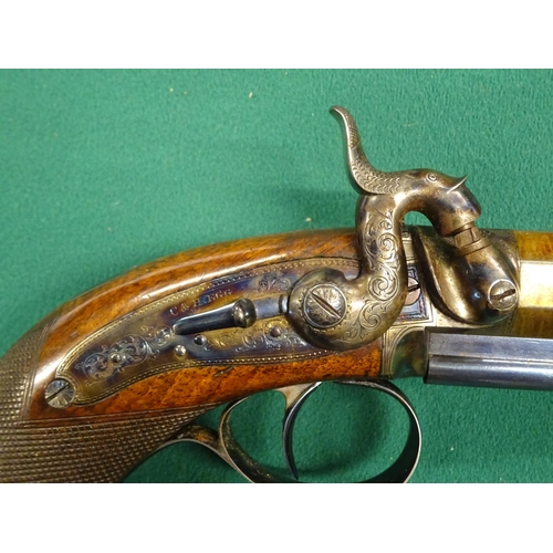 371 - A fine pair of 18 bore percussiion belt pistols by C & H Egg, c 1845, 10½