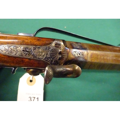 371 - A fine pair of 18 bore percussiion belt pistols by C & H Egg, c 1845, 10½