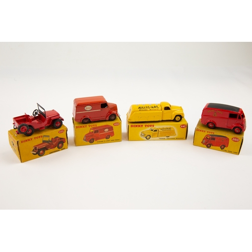 388 - 3 Dinky Toys. Royal Mail Van (260), in red with black roof. A Studebaker Tanker 'NATIONAL BENZOLE' (... 