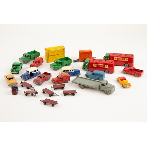 Dublo Dinky Toys. 2x AEC Mercury Shell BP Tankers. 2x Austin Lorry. 2x ...