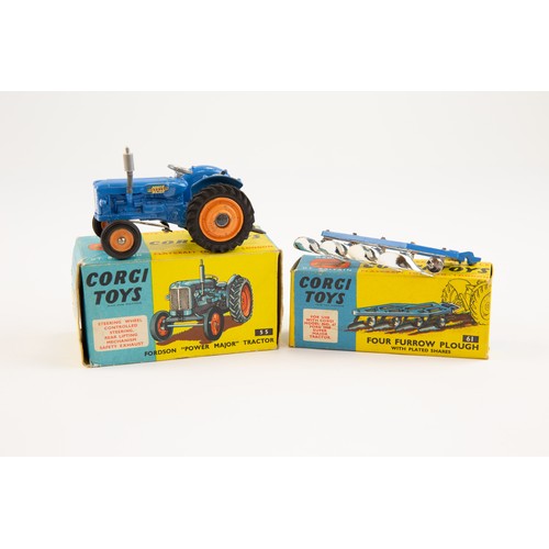 282 - 2 Corgi toys farm related models. No.55 Fordson 