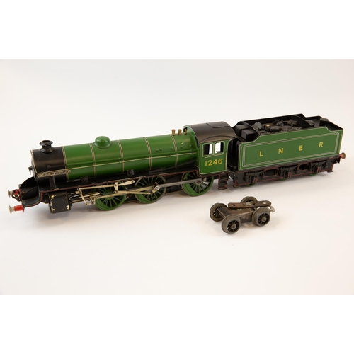 37 - A kit built 3-rail O Gauge electric LNER Thompson Class B1 4-6-0 Tender Locomotive, 