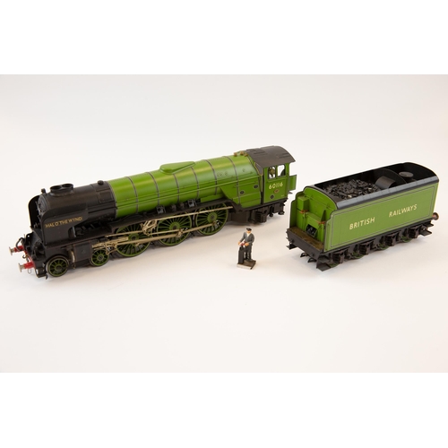 38 - A fine kit built 2-rail O gauge electric BR/ex LNER Class A1 4-6-2 double chimney Pacific Locomotive... 