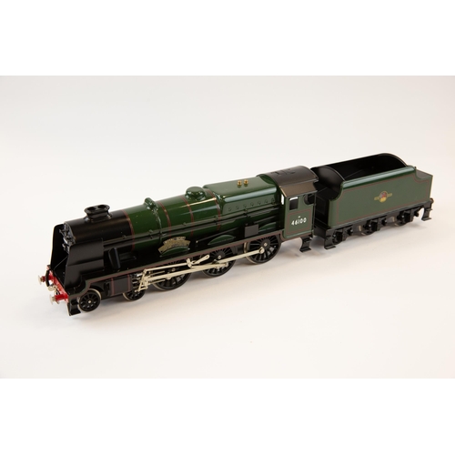 59 - Modern Bassett-Lowke 3-rail O Gauge electric BR Rebuilt Scot Class 4-6-0 Tender Locomotive Locomotiv... 