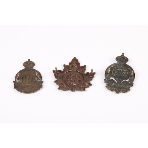 146 - 3 WWI CEF Infantry cap badges: 239th, 240th; and 242nd. GC £80-120