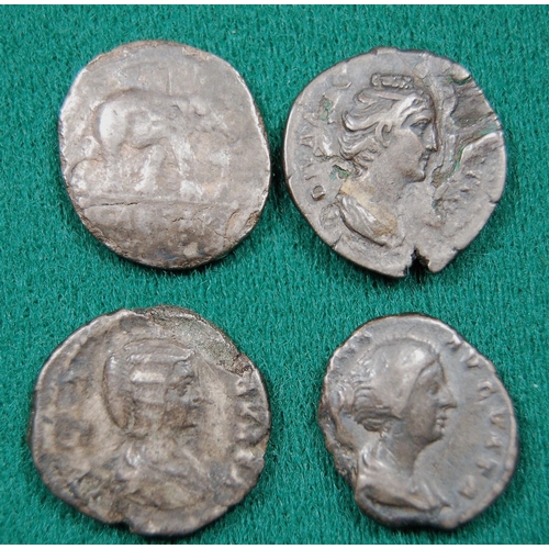 21 - Ancient coins (12), many in poor/v worn condition, but including Julius Ceasar AR Denarius, 