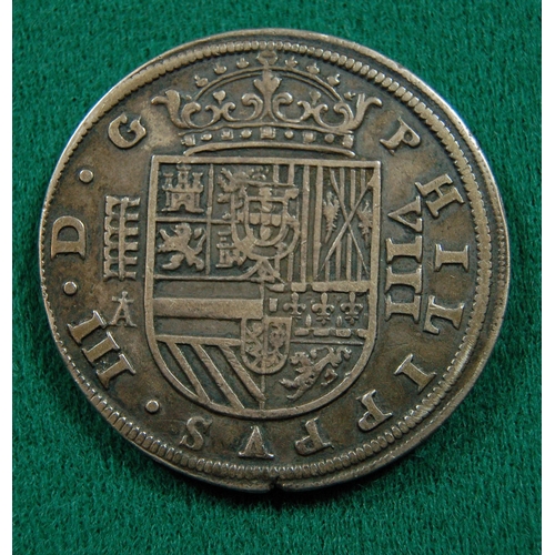 27 - Spain: Philip II (1598-1621) AR 8 Reales 1620, VF (small nick at 6 o'clock edge) £150-200