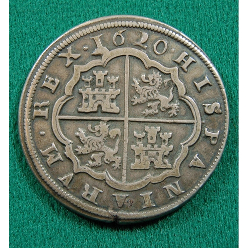 27 - Spain: Philip II (1598-1621) AR 8 Reales 1620, VF (small nick at 6 o'clock edge) £150-200