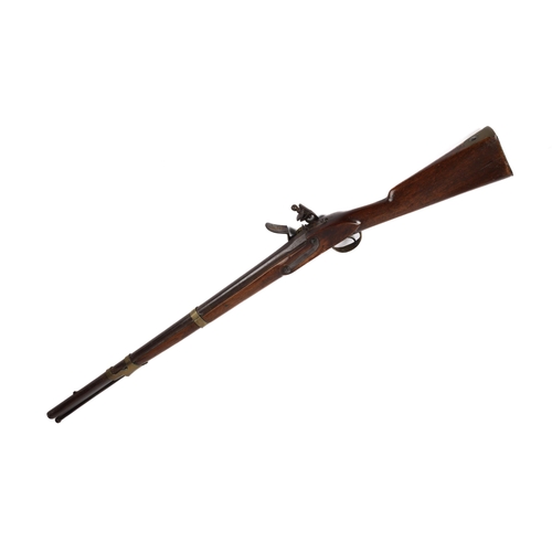 336 - A continental 14 bore military flintlock carbine, c 1820, 44½