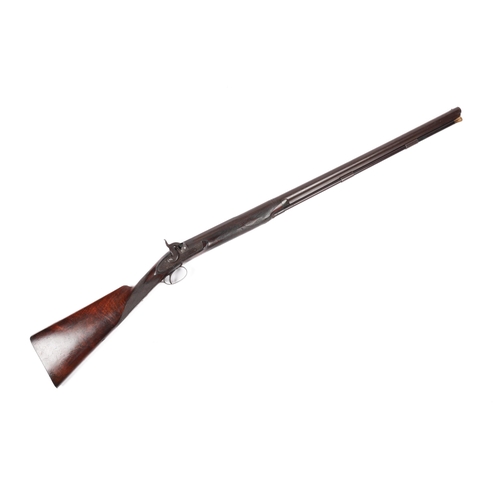 341 - A single barrelled 10 bore percussion sporting gun by Thomas Turner, Reading (1840-60), 48½