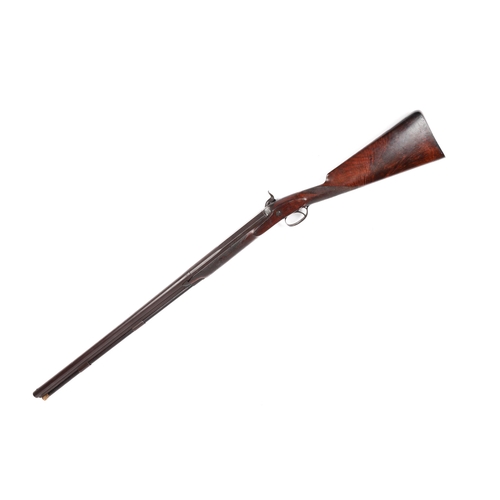 341 - A single barrelled 10 bore percussion sporting gun by Thomas Turner, Reading (1840-60), 48½