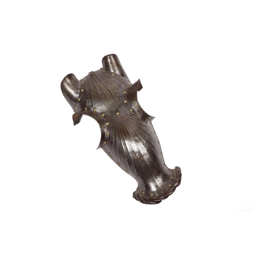 358 - A good early 19th century chanfron from a Romantic revival horse armour, in the 16th century style, ... 