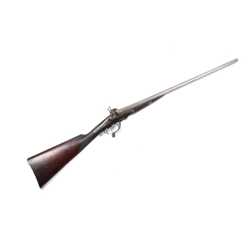 346 - A DB 16 bore underlever pinfire shotgun, 45