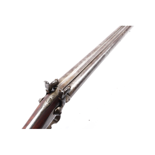 348 - A German DB 14 bore pinfire shotgun, 45½