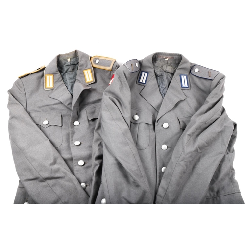 62 - 6 post WW2 German Luftwaffe SD jackets, also 9 similar German army jackets. VGC (15) £50-60