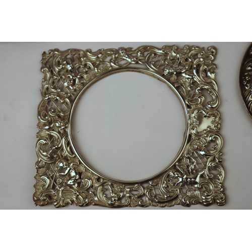 388 - Small quantity of silver items including a  925 silver picture frame, a large 800 silver picture fra... 