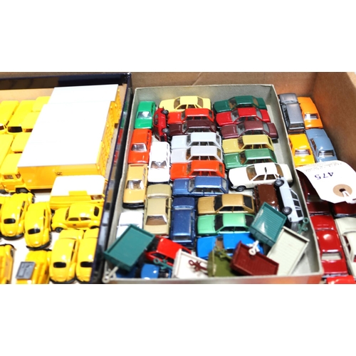 475 - 100+ Wiking HO scale plastic model vehicles to include a large amount of Swiss postal vehicles, VW a... 