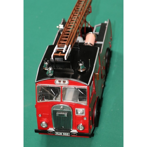 502 - An impressive 1:18 scale Original Classics Dennis F8 Ladder Escape Fire Engine. In red 'City of Leed... 