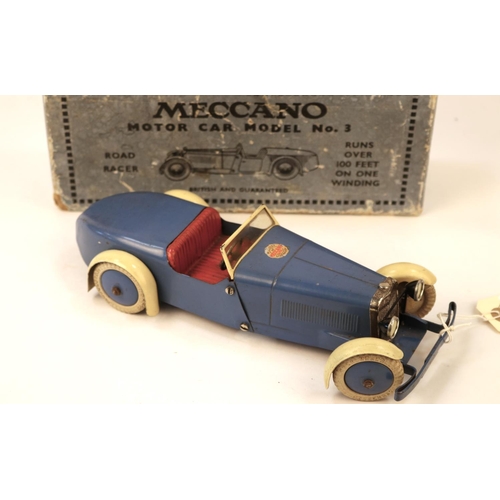 643 - A rare 1930's Meccano Motor Car Model No.3. (Compatible with No.1 motorcar constructor parts). An ex... 