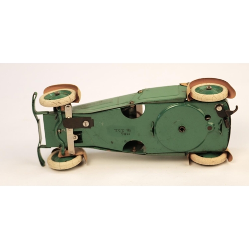 646 - A scarce 1930's No.1 Meccano Constructor Car. An example made as an open 4 seater tourer. In green w... 