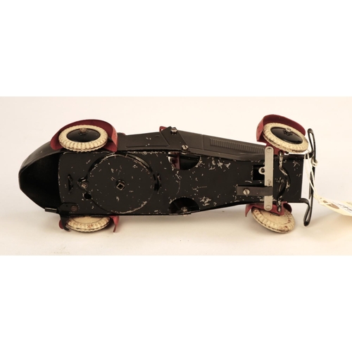 647 - A scarce 1930's No.1 Meccano Constructor Car. An example made as an open 2 seat tourer. In black wit... 