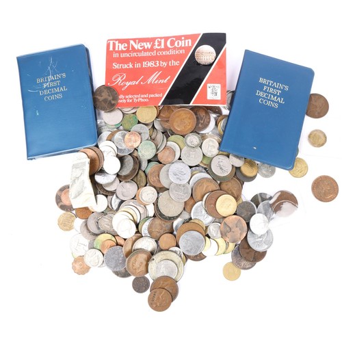 25 - An accumulation of British and Overseas coins, mostly 20th century issues, few silver, average F to ... 