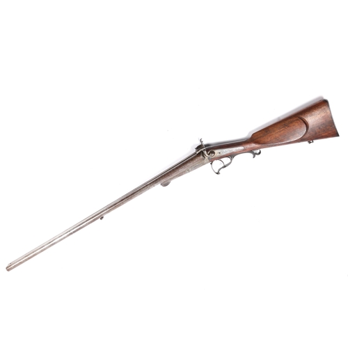 449 - A German DB 14 bore pinfire shotgun, 45½