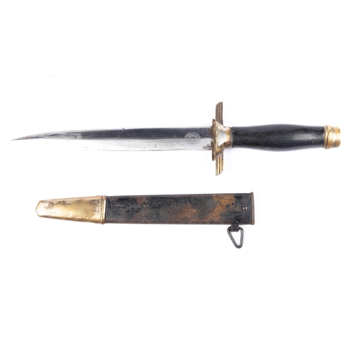 128 - A Third Reich 1st pattern RLB Subordinate's dagger, by Paul Weyersberg & Co Solingen, in its scabbar... 