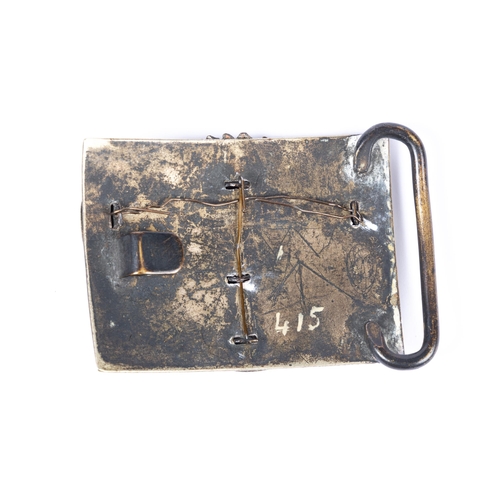 171 - An OR's white metal waist belt plate of the Sussex Volunteer Artillery, 1891-1908. GC £80-150